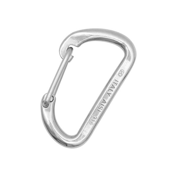 意大利KONG  5800AISI 316不锈钢登山扣 D SHAPE WIRE GATE STAINLESS STEEL