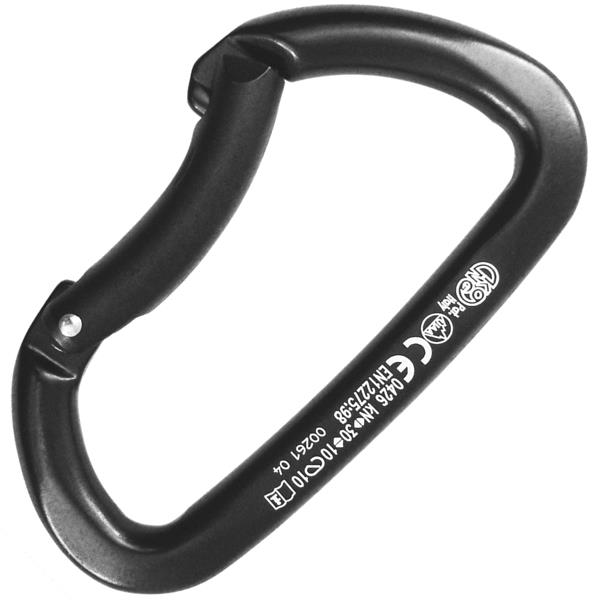 意大利KONG  723铝合金安全连接锁  GUIDE ALU BENT GATE BLACK (until stock out)